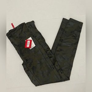 Faux Leather Camo Leggings